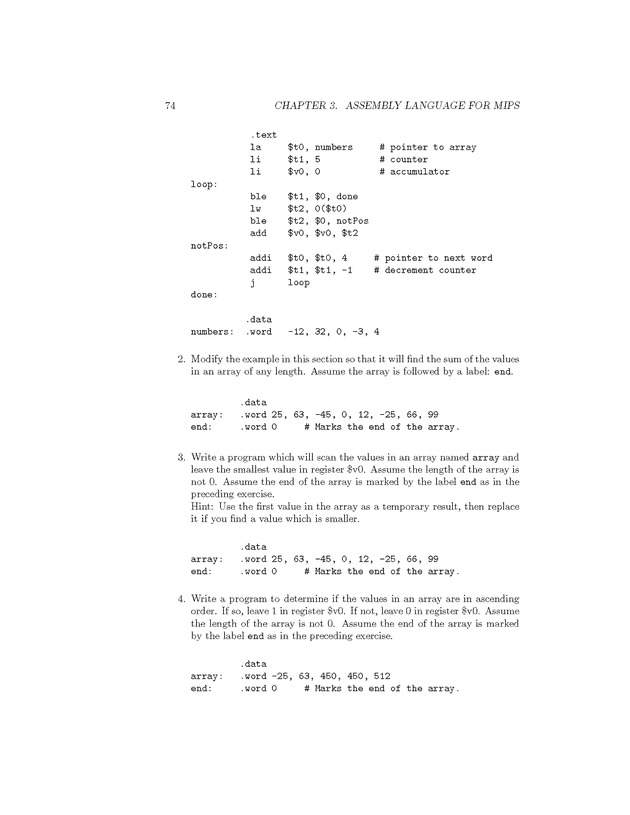 Computer Organization with MIPS - Page 74